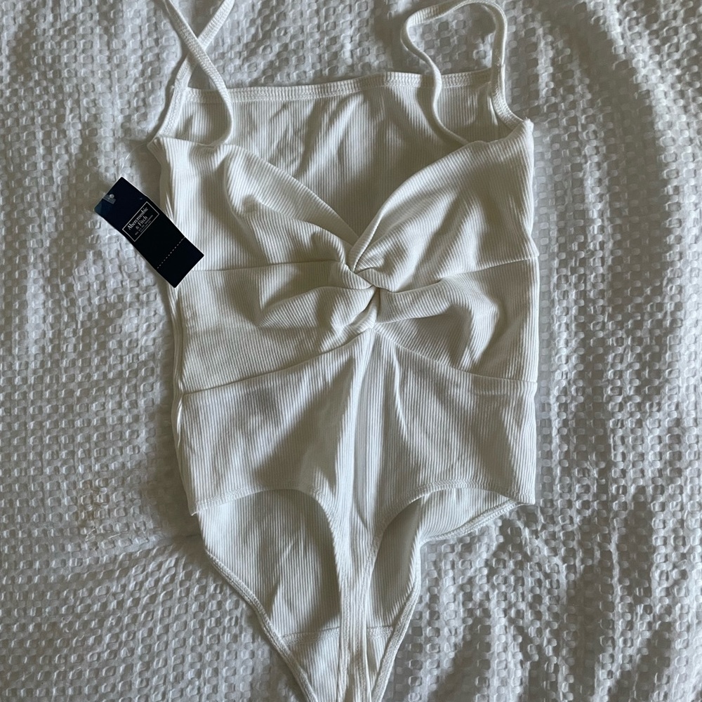 Abercrombie and finch white bodysuit